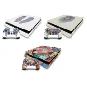 OFFICIAL RACHEL CALDWELL ART MIX VINYL SKIN FOR PS4 SLIM CONSOLE & CONTROLLER