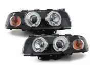 Mga headlight for BMW E38 7 Serye 94-98 Itim ang Mga Mata ng Anghel LPBM37WS XIN