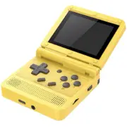 Nevenka 64Bit 3.0 in IPS Retro Flip Handheld Game Console Built in 1000+ Games-Yellow