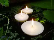 50 Pack of 8cm Large White Floating Candles - wedding party home event decoration