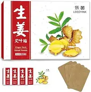 Ginger Patch for Discomfort Relief - Natural Heat Therapy for Muscle & Joint, Neck & Back Relief- Long-Lasting, Easy-to-Use,5 Boxes, 100 Patches