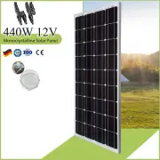 400W 440W Solar Panel 12V Mono Fixed Home Caravan Camping Power Battery Charging