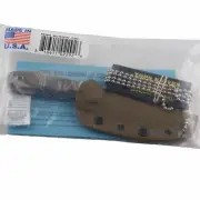 TOPS Mini Scandi Fixed Blade Knife Rockies Tan Canvas Micarta Handle Full Tang