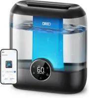 Dreo Smart Humidifiers for Bedroom, 6L Top Fill Supersized Cool Mist Black