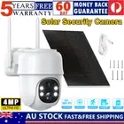 360° 4MP PTZ WIFI Solar Battery Powered Security Camera Outdoor Wireless Dome