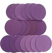 50pcs 2inch Sanding Disc Wet Dry 80-10000 Grit Sandpaper 50mm Hook Loop Aluminum Oxide Sandpaper for Drill Grinder Rotary Tools