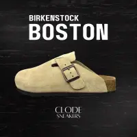 在飛比找蝦皮購物優惠-BIRKENSTOCK 帶軟鞋墊的勃肯波士頓麂皮木屐