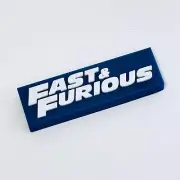 1:43 Scale Fast & Furious Display Logo Stand emblem badge for Diorama Garage