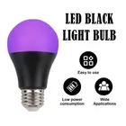 A19 Black Light Led Bulb 9W 395NM E27 For Glow Lampe Lighting AC110V/220V Party