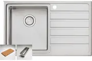 Oliveri Apollo Single Left Hand Bowl Inset/Undermount Sink With Drainer AP1421