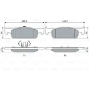 Bosch Disc Brake Pad Set - Smart Fortwo (Front) - BP1506 (for: Smart)