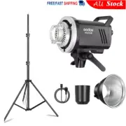 Godox MS200V Compact Studio Flash Strobe + AD-R6 Reflector + Light Stand