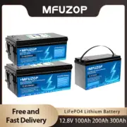 12V 100AH 200AH 300AH Lithium Iron Phosphate Battery LiFePO4 Deep Cycle