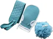 HONITANO 1 Set Back Scrubber Bathing Gloves Shower Towel for Home Use Lightweight Durable Shower Accessories for Body Cleaning for Arms Legs and Back
