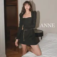 在飛比找蝦皮商城優惠-ANNE｜金屬收腰連衣裙 短裙洋裝 法式洋裝【a0029】泡