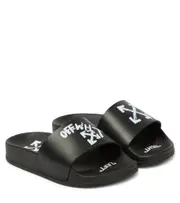 [Off-White Kids] Off-White Kids Paint Script slides UK 7 black