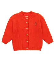 [The Animals Observatory] The Animals Observatory Toucan wool and mohair cardigan Y 6 red