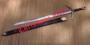 HF KNIVES Custom handmade medieval battle ready witcher 40" sword carbon steel
