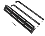 6 x 48port Cat6 Patch Panel for Networks, 110 Type (568A/B Compatible) [UL]