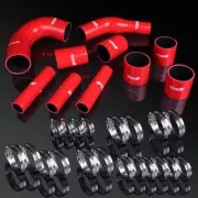 08-12 Lancer EVO10 EVO X CZ4A 4B11T 2.0L Turbo Intercooler Silicone Hose Kit Red (for: Mitsubishi)
