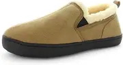 NEW Panda Eliu Faux Suede Slippers 12 Chestnut Mens Comfort Flexi Sole Non Slip