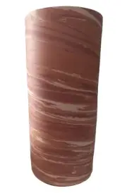 Studio Art Pottery Terracotta Swirl Vase 10" H