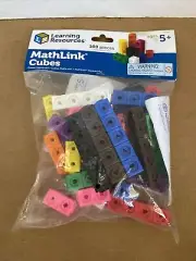 Learning Resources MathLink Cubes 100 pieces LER 4285 Ages 5+ *NEW*
