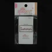 BOSSKUT Summer #0806 Cutting Die Compare to Sizzix Sizzlits Travel Phrase Season