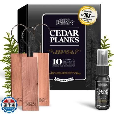 Dr. Killigan's Cedarwood Planks - Cedar Blocks for Clothes Storage, Great Alt