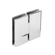 Portals Concerto Heavy Duty 180° Glass-Glass Hinge - Polished Nickel