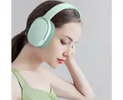 Biwiti P2961 Foldable Wireless Bluetooth Stereo Over Ear Headphone -Green