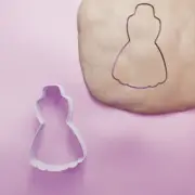 Wedding Dress Cookie Cutter - Biscuit Cutter - Baking - 3 Sizes