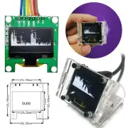 OLED Mini Music Spectrum Display Analyzer Audio Level Indicator VU Meter 8 Types