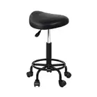 Artiss Stool Salon Saddle Chair Black Swivel Beauty Barber Hairdressing Lift New