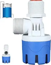 Water Float Valve Non-Electric, Nylon Automatic Shut Off Valve for Pools, Solar Tanks & Kitchen, Compact & Space-Saving Water Control Automatic Shut Off