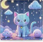[Amooorous] Cartoon Cute Fake Sequin Cat Leather Toursuit car registration and insurance card holder Auto Truck Comparment Accessories Case for ID, Driver's License, Key Contact Information Cards, Cartoon cute