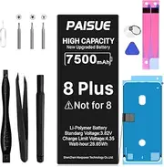 Battery for iPhone 8 Plus, 7500mAh New Upgraded 0 Cycle Higher Capacity Battery Replacement for iPhone 8 Plus Models A1864 A1897 A1898 with Complete Repair Tools Kit