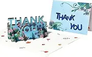 Magic Ants Pop Up Thank You Card 3D Thanksgiving Pop-Up Give Thanks Greeting Cards Mothers Fathers Day Business Gratitude Appreciation Friendship Belated Grad