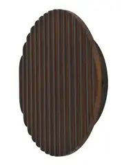 Equinox 200mm LED Colour-Shifting Ribbed Wall Sconce in Walnut