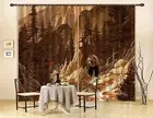 3D Tree bear 53 Blockout Photo Curtain Printing Curtains Drapes Fabric Window AU