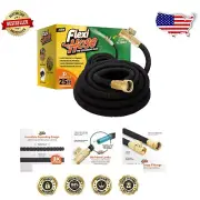25ft Expandable Garden Hose – Heavy Duty Brass Fittings, Lightweight, No Kink