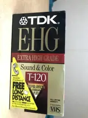 TDK VHS/VCR Blank Tapes - T-120 Extra High Grade Sound and Color 4 Hour - 3 Pack