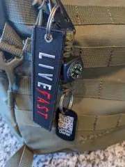 Personalized Metal Luggage tag with free Keychains QR Code Quick Response