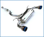 Invidia FRS Q300 w/ Rolled Ti Tips Cat- Back Exhaust (Blue Edge) FOR Subaru BRZ/