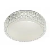 Amelia 28cm 18W Led Oyster 3CCT, Opaline &amp; Clear
