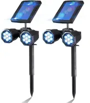 Bionic Spotlight Duo by Solar Lights Outdoor with Motion Sensor 14 LED Lights S