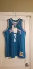 100% Authentic Larry Johnson Mitchell & Ness 92/93 Hornets Jersey Size 48 XL