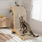 PaWz Cat Scratching Board Scratch Pad Scratcher Corrugated Cardboard Box MDF Frame Vertical Furniture Protector for Indoor Cats, Large Size,Cat Scratching Toys,Cat Sofa Bed,Cat Back Scratch Bed