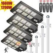 LED Solar Street Lights + Remote, Garden Wall Lamp Industrial Security Road Bulb