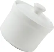 GREENADSCAPE Ceramic Stew Bowl with Lid Edible Bird Nest Steamed Egg Bowl for Soup Kitchen Supply Easy to Clean for Appetizers and Stews